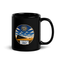 Mug noir brillant Nebraska