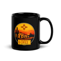 New Mexico Black Glossy Mug