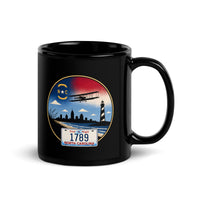 North Carolina Black Glossy Mug