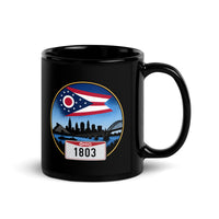 Ohio Black Glossy Mug