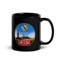 Mug brillant noir Oklahoma
