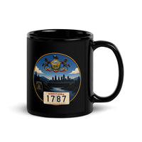 Pennsylvania Black Glossy Mug