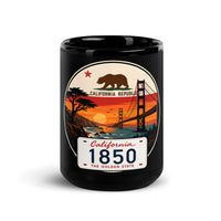 Mug noir brillant California
