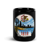 Illinois Black Glossy Mug
