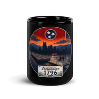 Tennessee Black Glossy Mug
