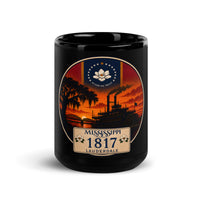 Mug noir brillant Mississippi
