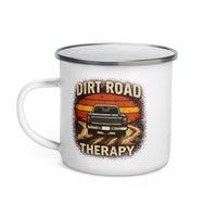 "Dirt Road Therapy" Enamel Mug