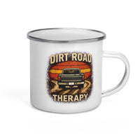 "Dirt Road Therapy" Enamel Mug
