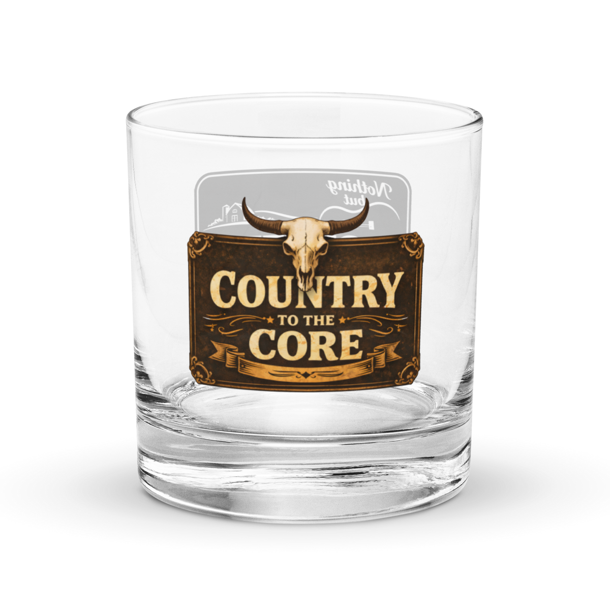 Rocks glass "Country to the Core"