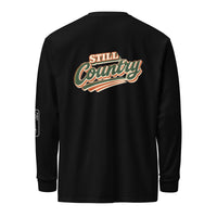 "Still Country" Garment-dyed heavyweight long-sleeve shirt