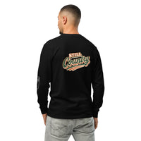 "Still Country" Garment-dyed heavyweight long-sleeve shirt