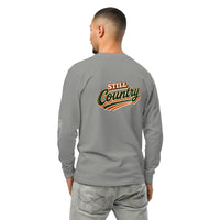 "Still Country" Garment-dyed heavyweight long-sleeve shirt