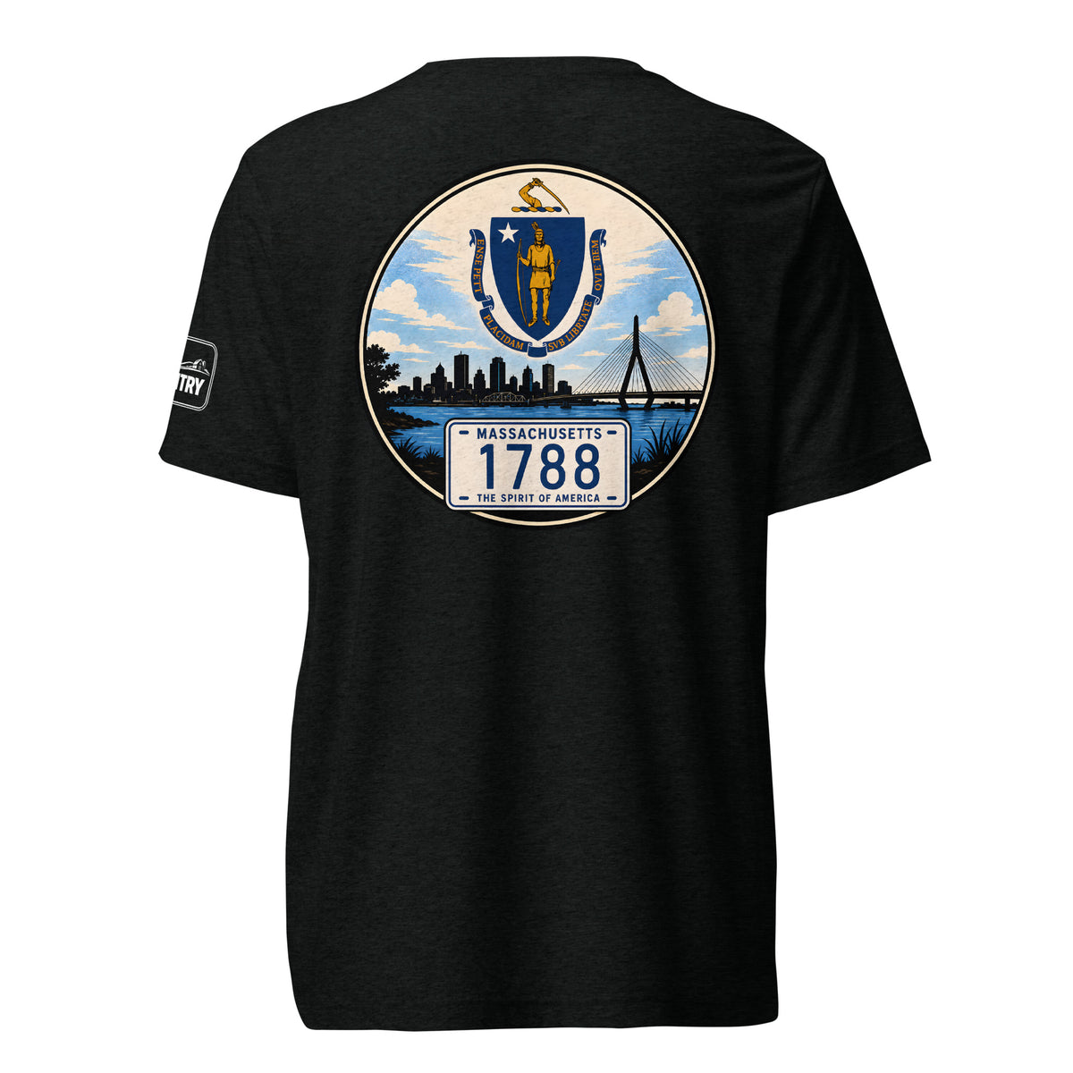 Massachusetts short-sleeved T-shirt