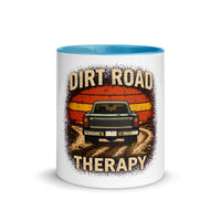 "Dirt Road Therapy" Mug with Color Inside
