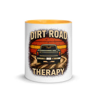 "Dirt Road Therapy" Mug with Color Inside