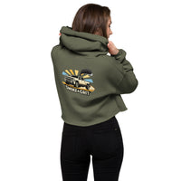 "Smoke&Grit" Crop Hoodie