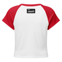 "Still Country" Women’s micro rib raglan baby tee